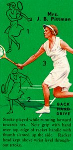 Mrs. J. B. Pittman - Backhand Drive, c1935. af Unbekannt