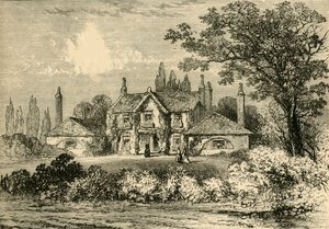 Mrs Siddons House i Westbourne Green, 1800, c1876. af Unbekannt