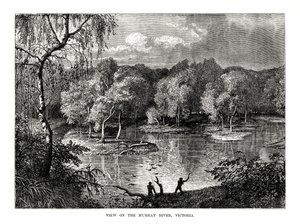 Murray River, Victoria, Australien, 1877 af Unbekannt