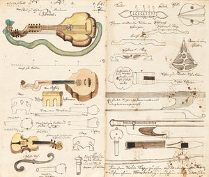 Musikmanuskript fra Miners Music, ca 1760. af Unbekannt