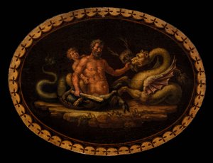 Mytologisk scene, 1700-tallet. af Unbekannt