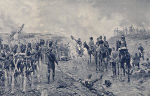 Napoleon og den gamle garde før Waterloo, 1815, 1896 af Unbekannt