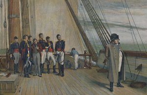 Napoleon ombord på H.M.S. Bellerophon, juli, 1815, 1896. af Unbekannt