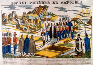 Napoleons begravelseskorteg, St. Helena, 1821 1826 af Unbekannt