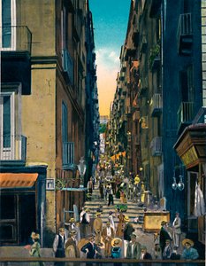 Napoli - Gradoni Di Chiaia, c1900. af Unbekannt