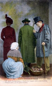 Sarthes indfødte kostume, c1900 af Unbekannt