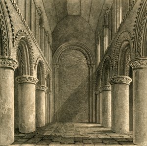 Skib af Steyning Kirke, 1835. af Unbekannt