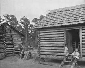 Negro Log Huts, Thomasville, Georgia, USA, c1900. af Unbekannt