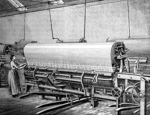 Netvæv i Stuarts fabrikken, c1880 af Unbekannt