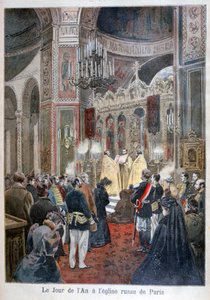 Nytårsdag i den russiske kirke i Paris, 1894 af Unbekannt