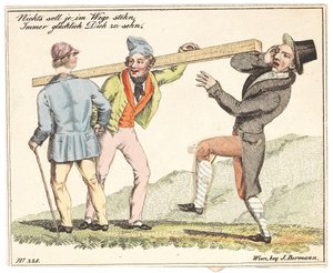 Nytårs lykønskningskort. Intet skal nogensinde komme i vejen for at se dig altid glad efter 1815. af Unbekannt
