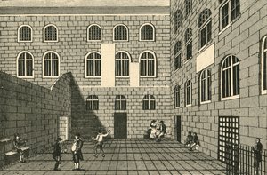 Newgate, Inner Court, 1700-tallet, 1925. af Unbekannt