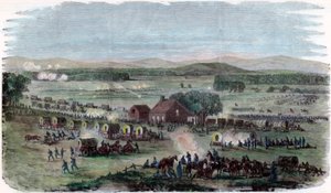 Night of the Battle Cedar Mountain, Culpeper County, Virginia, Amerikansk borgerkrig, 9. august 1862 af Unbekannt