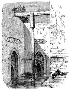 Nilometer på øen Roda, Cairo, Egypten, c1895 af Unbekannt