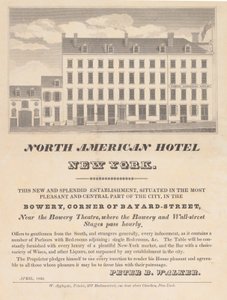 North American Hotel, New York, april 1832. af Unbekannt