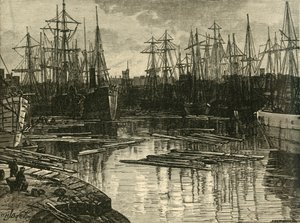 North Dock, Swansea, 1898. af Unbekannt