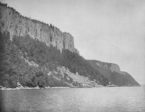 Northern End of Palisades, Hudson River, c1897. af Unbekannt