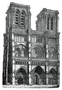Notre Dame, Paris, 1870 af Unbekannt