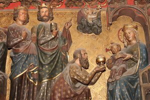 Notre Dame de Paris katedralskulptur: Epiphany, Paris, Frankrig af Unbekannt