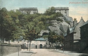 Nottingham Castle, slutningen af det 19.-begyndelsen af det 20. århundrede. af Unbekannt