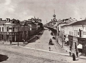 Novaya Basmannaya Street, Moskva, Rusland, 1880