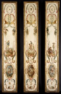 November og december del af et sæt, der illustrerer årets måneder, 2. kvartal 1700-tallet. af Unbekannt