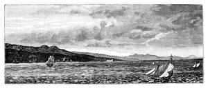 Ud for Lilleasiens kyst, ca. 1900 af Unbekannt