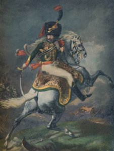 Officer for de monterede chasseurs lade. Imperial Guard, c1812, 1896. af Unbekannt