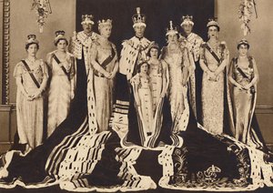 Officiel kroningsgruppe, 1937 af Unbekannt