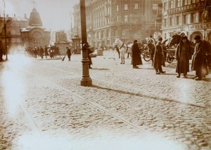 Okhotny Ryad Hunting Row, Moskva, Rusland, 16. marts 1911 af Unbekannt