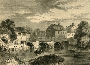 Old Bow Bridge, c1876. af Unbekannt