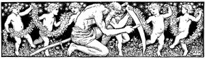 Old Father Time sliber sin le, 1891 af Unbekannt