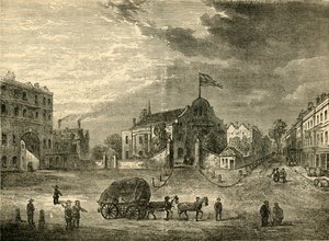 Old Kensington Church, omkring 1750, c1876. af Unbekannt