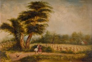 Gammelt træ ved Alun Rock, 1840-1860. Alum Rock, Birmingham. af Unbekannt