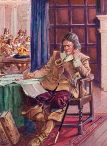 Oliver Cromwell 1599-1658 nægtede kronen, 1937 af Unbekannt