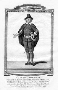 Oliver Cromwell, engelsk militærleder og politiker, 1706 af Unbekannt