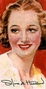 Olivia de Havilland, 1916-, japansk født amerikansk filmskuespillerinde, 20. århundrede af Unbekannt