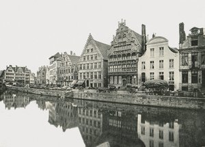 På Scheldebredden, Gent, Belgien, 1895. af Unbekannt