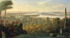 Ved Ohio-floden, ca. 1840. af Unbekannt