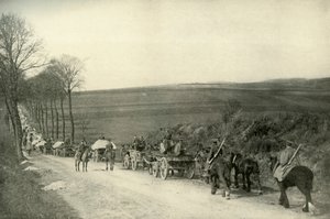 På vej til skyttegravene, 1919. af Unbekannt