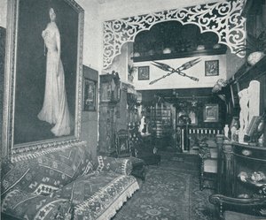 Et af receptionslokalerne på Sandow Institute, c1898 af Unbekannt