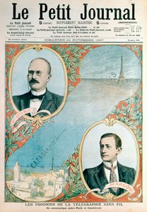 Åbning af trådløs telegrafforbindelse mellem Paris og Casablanca, 1907 af Unbekannt