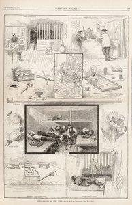 Opium-rygning i New York fra Harpers Weekly, 24. september 1881, 1881 af Unbekannt