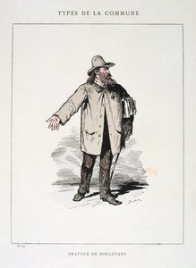 Boulevard-taler, Paris Kommune, 1871 af Unbekannt