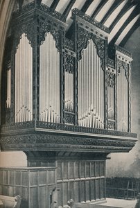 Orgel i Towyn Parish Church, c1910 af Unbekannt