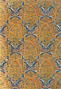 Ornament i paneler på væggene, Hall of the Ambassadors, 1907. af Unbekannt