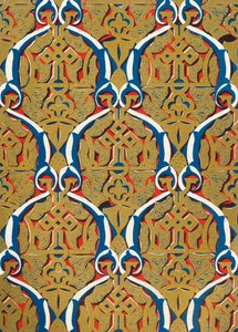 Ornamenter i paneler, Court of the Mosque, 1907. af Unbekannt