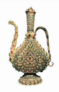 Osmannisk kunst: guldkande, indlagt med ædelsten. Guldsmedeværk 1600-tallet. af Unbekannt