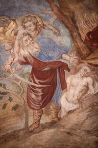 Vor Frue af Assumption kirke. Abraham ofrer sin søn Cordon Frankrig af Unbekannt