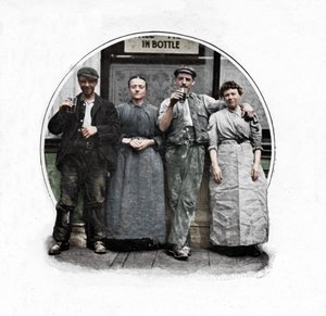Uden for et offentligt hus, London, c1903 1903 af Unbekannt